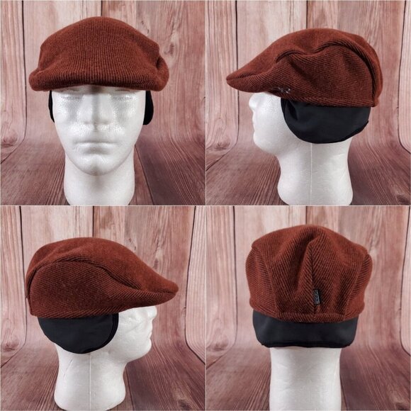 Outdoor Research Pub Cap Mens Size S/M Ear Flaps Wool Blend Brown Winter Hat - Picture 4 of 15